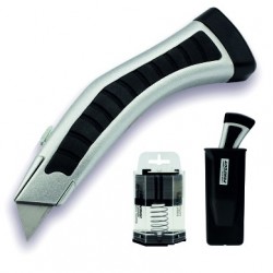 Teppichmesser + Köcher + Ersatzklingen - Set