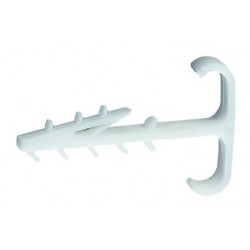 Dübelklemmschelle doppelt für Flachbandkabel Bohr